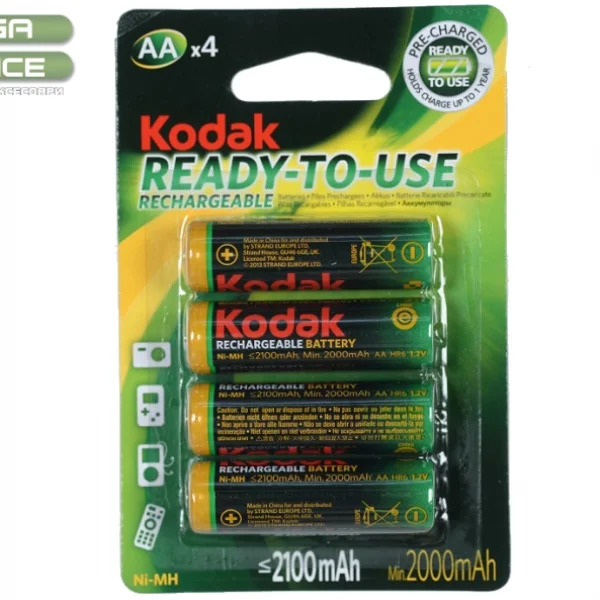 БАТЕРИЯ KODAK АКУМУЛАТОРНA 2100mAh АA 2