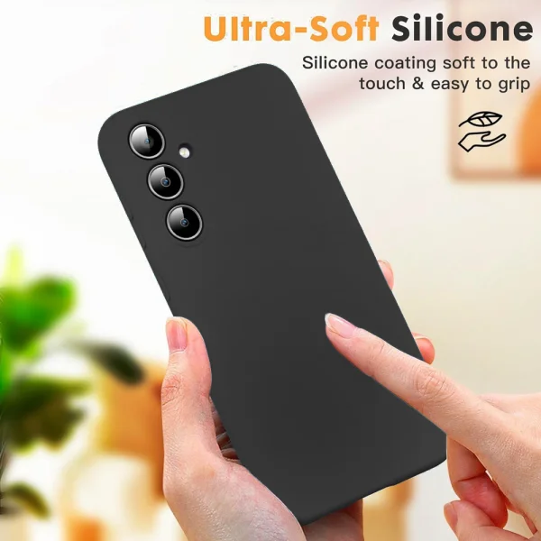 Silicone Lite silicone case for Samsung Galaxy S24 FE, Black 2