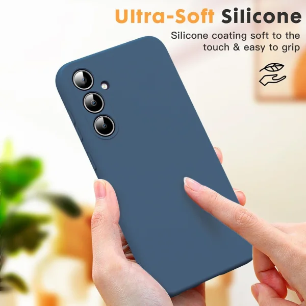 Silicone Lite silicone case for Samsung Galaxy S24 FE, Dark Blue 2