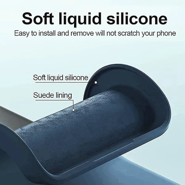 Silicone Lite silicone case for Samsung Galaxy S24 FE, Dark Blue 3
