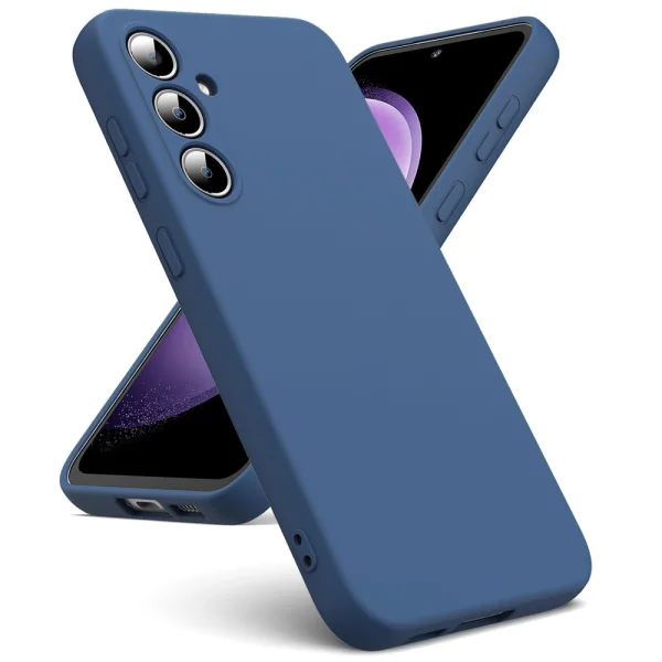 Silicone Lite silicone case for Samsung Galaxy S24 FE, Dark Blue 1