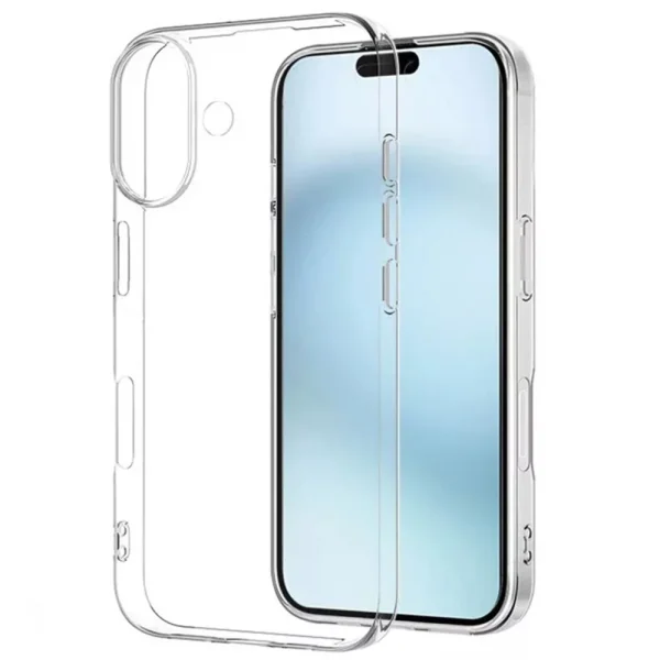 Silicone case for iPhone 16 Plus, 2mm, Transparent 2