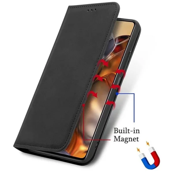 Magnetic Book Case for Huawei Honor 200 Lite 5G, Black 2