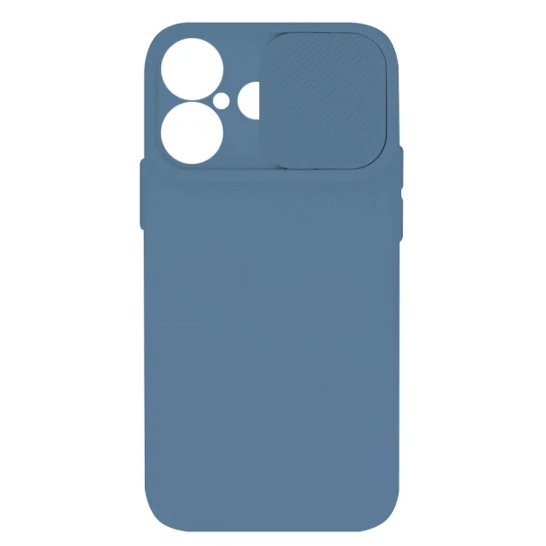 Camshield Soft Silicone Case for iPhone 16, Dark blue 1