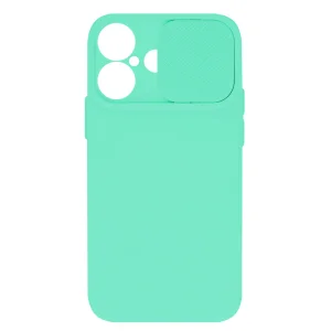 Силиконов калъф Camshield Soft за iPhone 16, Мента