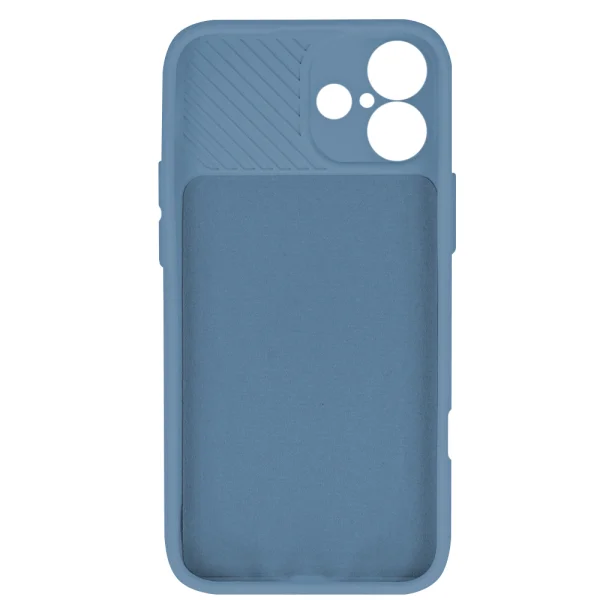 Silicone case Camshield Soft for iPhone 16 Plus, Dark blue 3