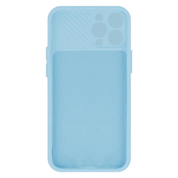 Silicone case Camshield Soft for iPhone 16 Pro Max, Light blue 3