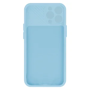 Silicone case Camshield Soft for iPhone 16 Pro Max, Light blue 3