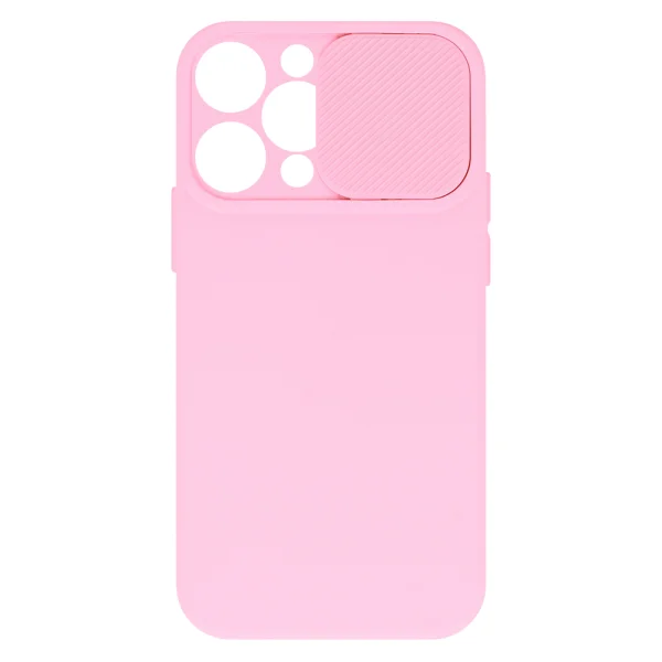 Силиконов калъф Camshield Soft за iPhone 16 Pro Max, Светло розов 1