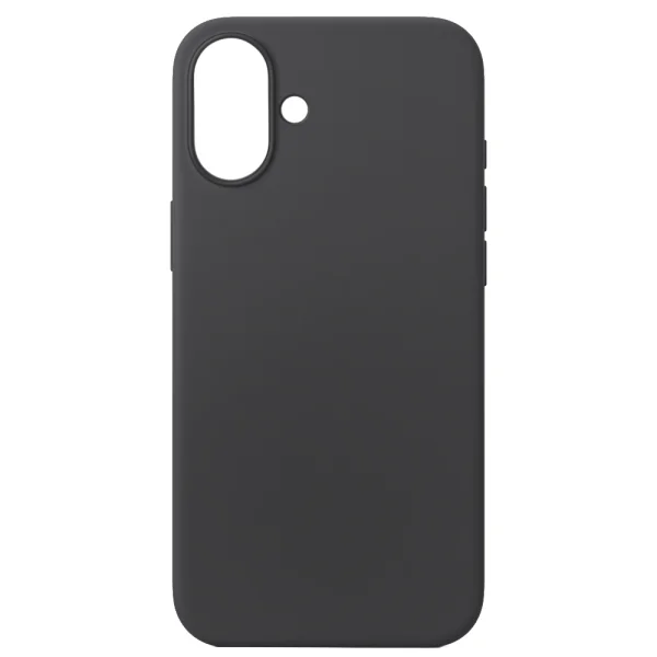 Силиконов калъф Silicone Lite за iPhone 16 Plus, Черен 2