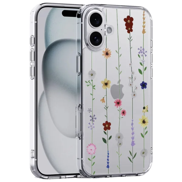 Shockproof case Flower Antishock for iPhone 16 Plus, Desing 4 1