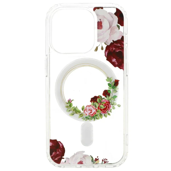 Удароустойчив калъф Flower MagSF за iPhone 16 Pro Max, Desing 2 2