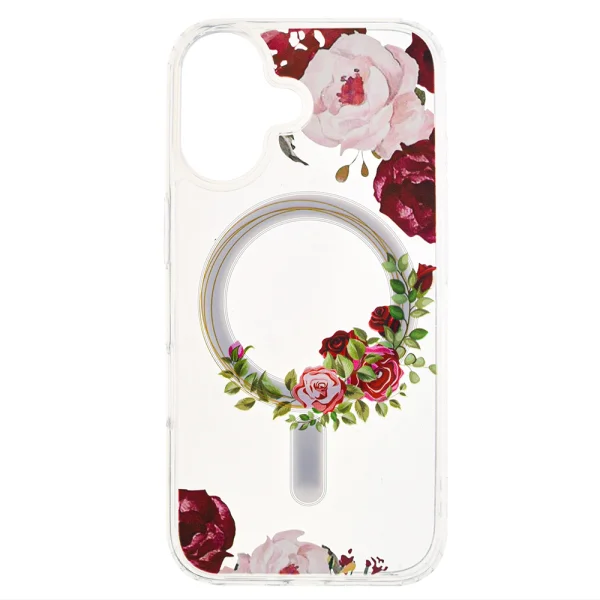 Shockproof case Flower MagSF for iPhone 16, Desing 2 1