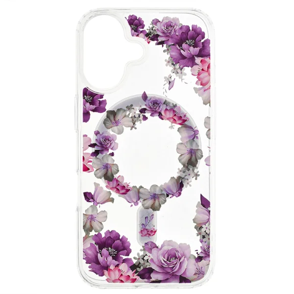 Shockproof case Flower MagSF for iPhone 16, Desing 6 1