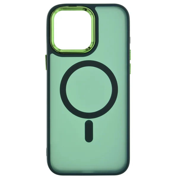Shockproof case MagSF Matte for iPhone 15 Pro, Green 2