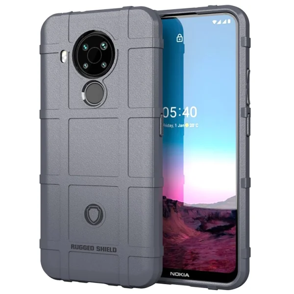 Shockproof Case Grid for Nokia 5.4, Gray 1