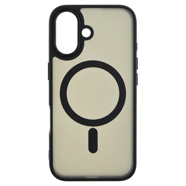 Удароустойчив калъф MagSF Matte за iPhone 16, Черен 2