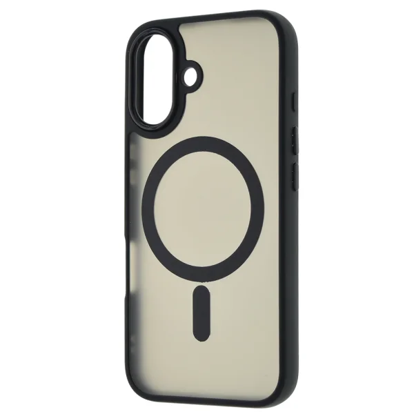 Удароустойчив калъф MagSF Matte за iPhone 16, Черен 4