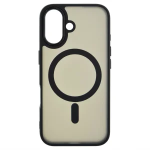 Удароустойчив калъф MagSF Matte за iPhone 16, Черен 2
