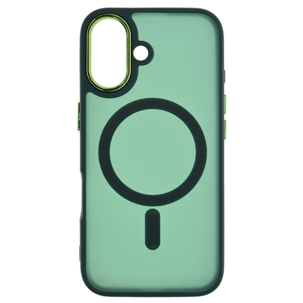 Shockproof case MagSF Matte for iPhone 16, Green 2