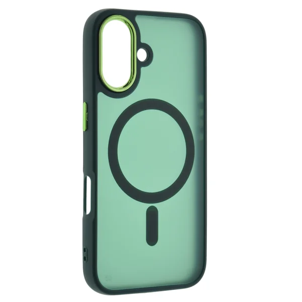 Shockproof case MagSF Matte for iPhone 16, Green 3
