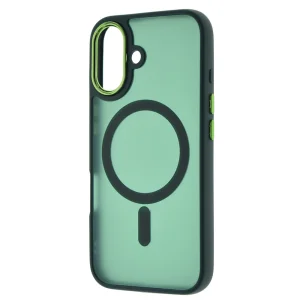 Shockproof case MagSF Matte for iPhone 16, Green 4