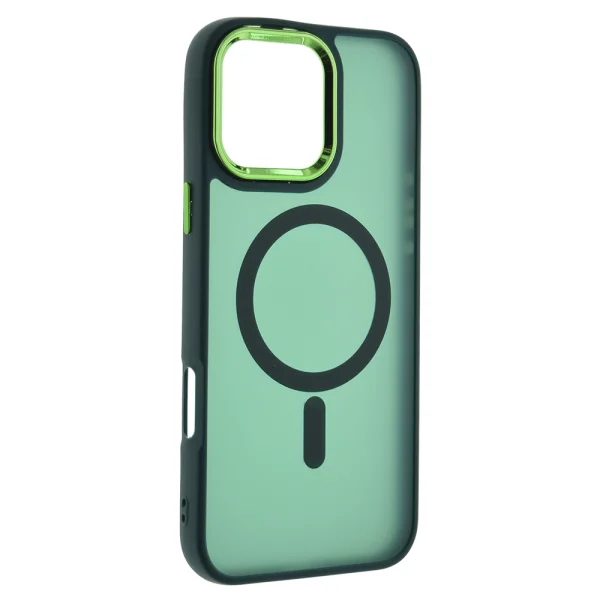 Shockproof case MagSF Matte for iPhone 16 Pro Max, Green 4