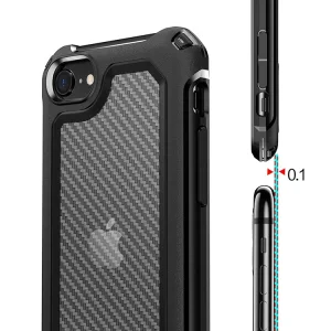 Удароустойчив калъф Carbon Hybrid за  iPhone 7/8/SE, Черен 3
