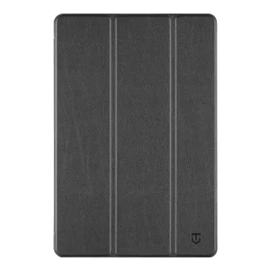 Tactical Book Tri Fold Leather Case for iPad Pro11 2024, Black