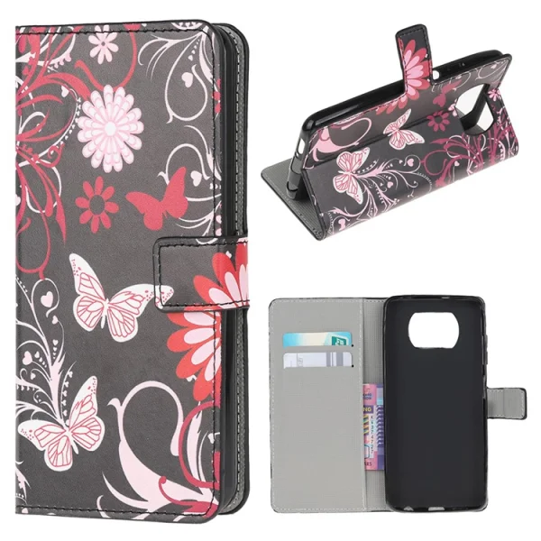 Wallet Case for Xiaomi Poco X3 NFC / Poco X3, Butterflies 5