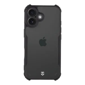 Удароустойчив калъф Tactical Quantum Stealth за iPhone 16, Прозрачен-черен