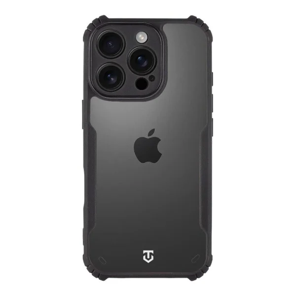 Shockproof case Tactical Quantum Stealth for iPhone 16 Pro, Transparent-black 2