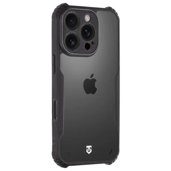 Shockproof case Tactical Quantum Stealth for iPhone 16 Pro, Transparent-black 1