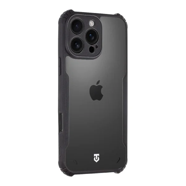 Shockproof case Tactical Quantum Stealth for iPhone 16 Pro Max, Transparent-black 2
