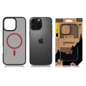Shockproof case Tactical MagForce Hyperstealth 2.0 for iPhone 16 Pro, Black-Red 3