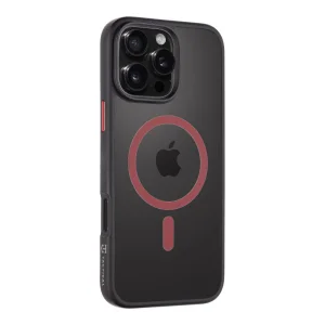 Удароустойчив калъф Tactical MagForce Hyperstealth 2.0 за iPhone 16 Pro, Черен-червен