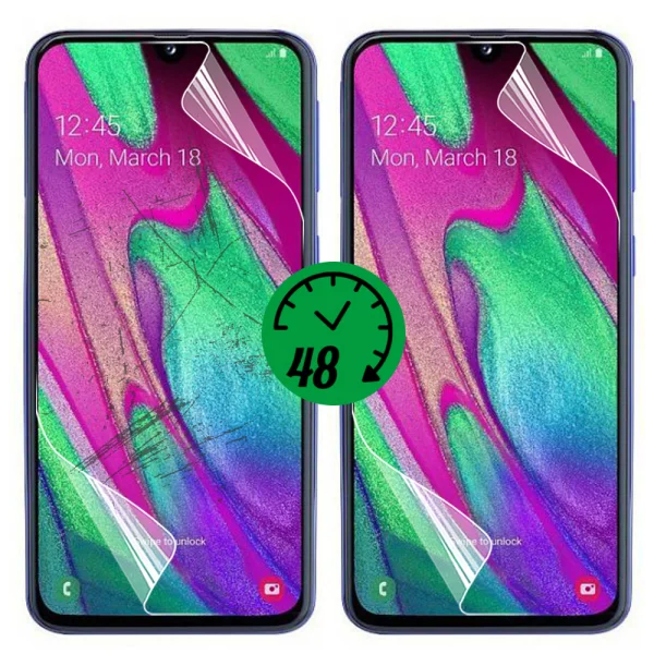 Auto Repair hydrogel protector for Samsung Galaxy A40, front full 1
