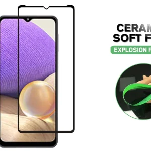 Удароустойчив протектор Hard Ceramic за Samsung Galaxy A32 5G, Черен