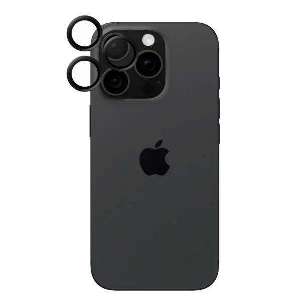 Стъклен Протектор за камера PanzerGlass Hoops Lens Protector за iPhone 16 Pro / 16 Pro Max, Черен 4