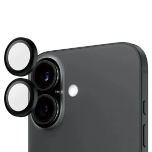 Стъклен Протектор за камера PanzerGlass Hoops Lens Protector за iPhone 16 / 16 Plus, Черен 3