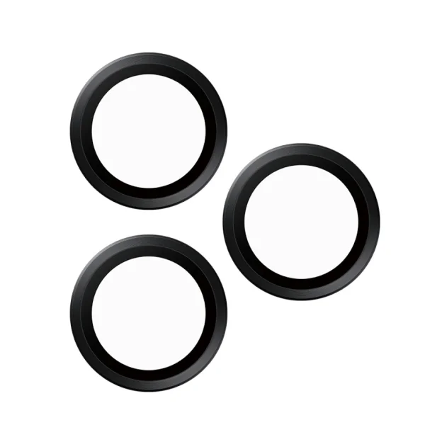 Стъклен Протектор за камера PanzerGlass Hoops Lens Protector за iPhone 15 Pro / 15 Pro Max, Черен 2