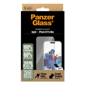 Стъклен Протектор PanzerGlass за iPhone 16 Pro Max, Ultra-Wide Fit 3