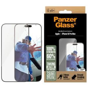 Стъклен Протектор PanzerGlass за iPhone 16 Pro Max, Ultra-Wide Fit