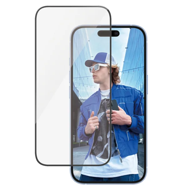 PanzerGlass Tempered Glass Protector for iPhone 15 / iPhone 16, Ultra-Wide Fit 2
