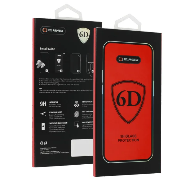 Стъклен протектор 6D Full Glue за Samsung Galaxy S20 FE, Черен 4
