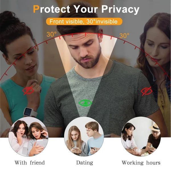 Glass Protector 5D Full Glue PRIVACY for Samsung Galaxy S24 FE, Black 2