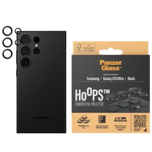 Glass Camera Protector PanzerGlass Hoops Lens Protector for Samsung Galaxy S24 Ultra, Black 3