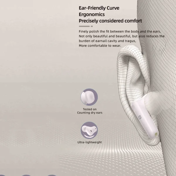 Слушалки TWS SWISSTEN Focus Bluetooth ANC Earphones, Бял 5