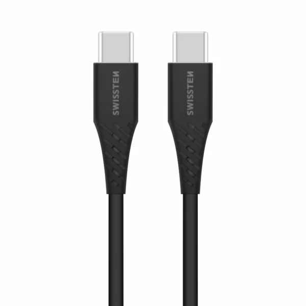 Кабел SWISSTEN USB-C към USB-C, Power Delivery, 5A, 100W,1.5m, Черен 1