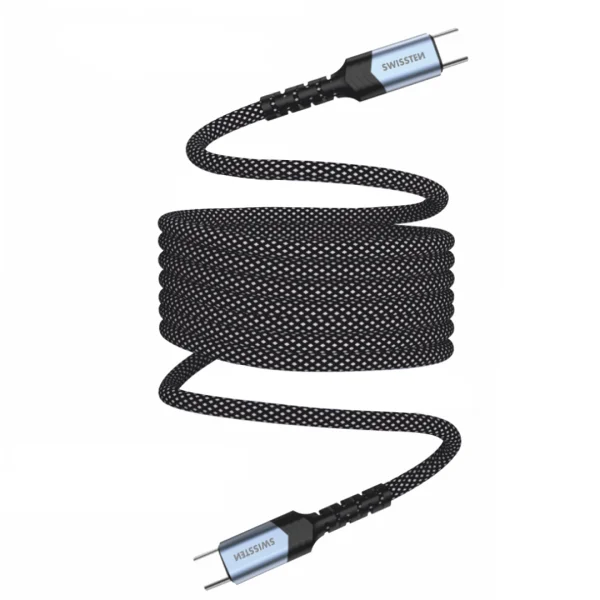 Магнитен кабел SWISSTEN Magnetic USB-C към USB-C, 1m, Черен 1
